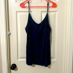 Torrid Tank Top Dark Teal and Black Size 2